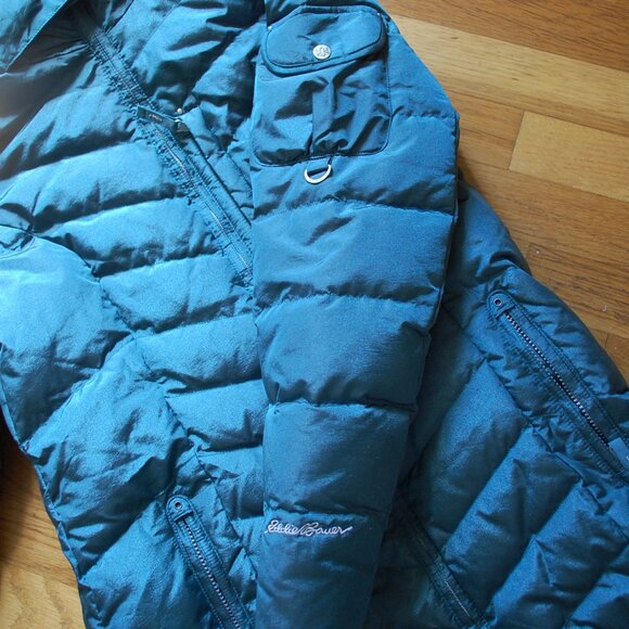 Eddie Bauer 650 Down Parka Coat Long Puffer Fur - Picture 3 of 7